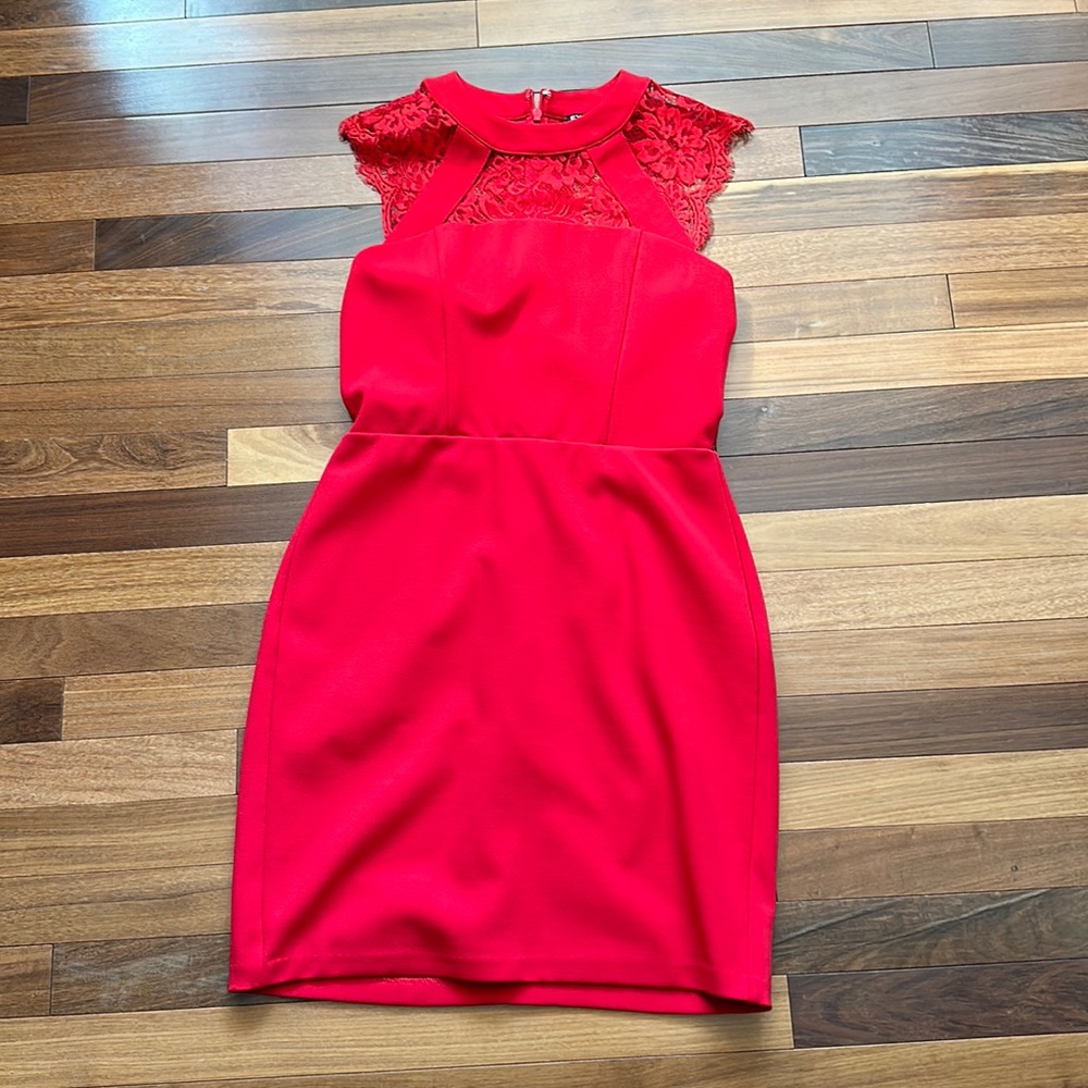 Express Womens size 8 red cocktail dress
